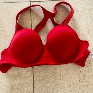 Red Victoria Secret Sports Bra 36 C